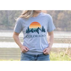 colorado mountain shirt, state shirt, travel shirt, camping shirt, tent camping, adventure shirt, camping sweatshirt, ca