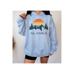 alaska mountain shirt, state shirt, alaska cruise travel shirt, camping shirt, adventure shirt, camping sweatshirt, camp