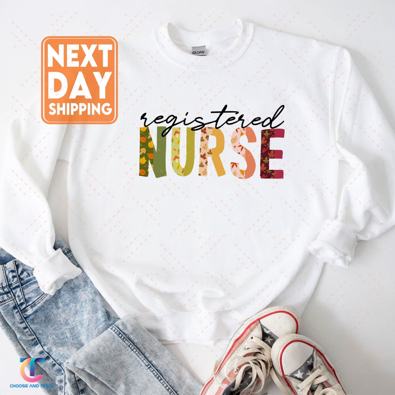 Registered Nurse Long Sweatshirt, Registered Nurse Shirts, RN Shirts, Gift For RN Gift, Rn Tshirt, Nursing Shirt, Nurse Graduation Gift Idea - 1.jpg
