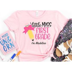 little miss first grade shirt, first grade shirt,  watch out 1st grade, back to school shirt, first day of school shirt