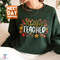 Thankful Teacher Crewneck Sweatshirt, Fall Season Thanksgiving T-Shirt, Teacher of Little Turkeys Hoodie - 1.jpg