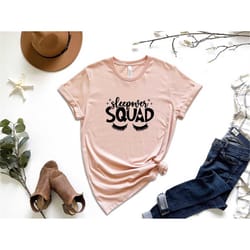 sleepover squad shirt, slumber party shirt, girls party shirt, funny party shirt, girls night shirt, girls birthday part