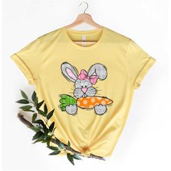 easter girl shirt with bunny face, easter gifts for toddler, unicorn bunny kids tee, girls easter clothes, kids easter c