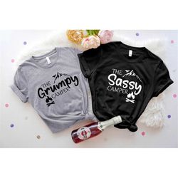camping group shirt, grumpy camper tee, sleepy camper, hungry sassy camper shirt, family camping shirt, camping gift, fu