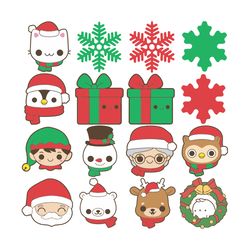 bundle christmas, christmas svg, silhouette svg fies