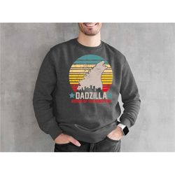 dadzilla father of the monsters sweatshirt, dad shirt, husband gift, father's day gift, dadzilla sweatshirt, bd-293