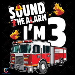 fire truck birthday boy firefighter i am 3 svg, birthday svg, 3 years old boy svg, 3rd birthday svg, 3 year old birthday