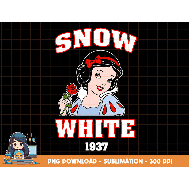 Disney Princess Snow White 1937 Collegiate png, sublimation, digital print.jpg