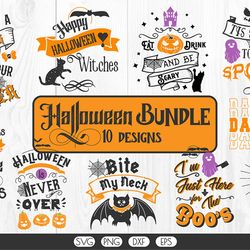 halloween svg bundle, halloween vector, sarcastic svg, dxf eps png, silhouette, cricut, cameo, digital, funny mom svg, w