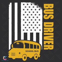 school bus driver svg, back to school svg, school bus svg, bus driver svg, usa flag svg, yellow bus svg, school svg