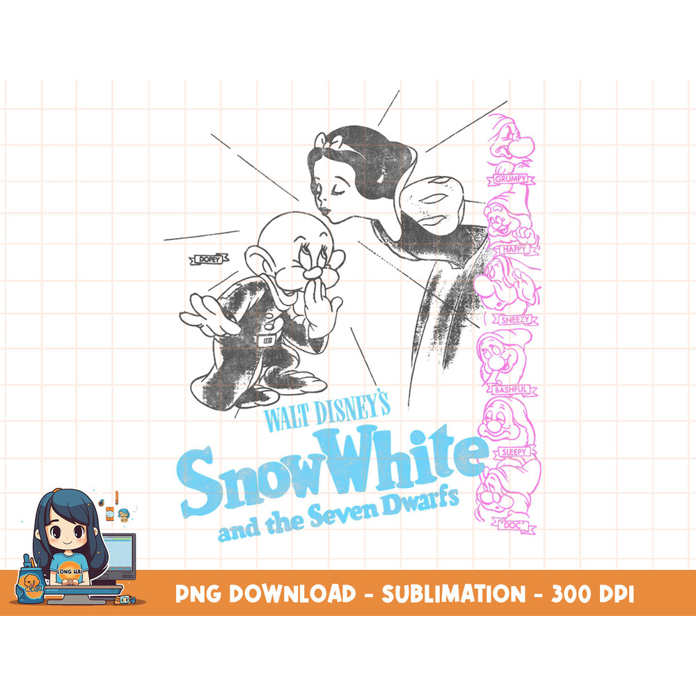 Disney Princess Snow White And The Seven Dwarfs Movie Poster png, sublimation, digital print.jpg