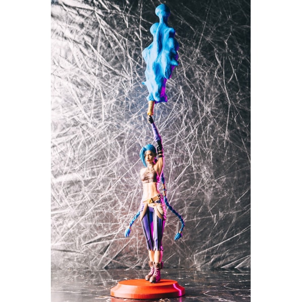 Jinx Powder League of Legends printed hand painted custom fi | Inspire ...