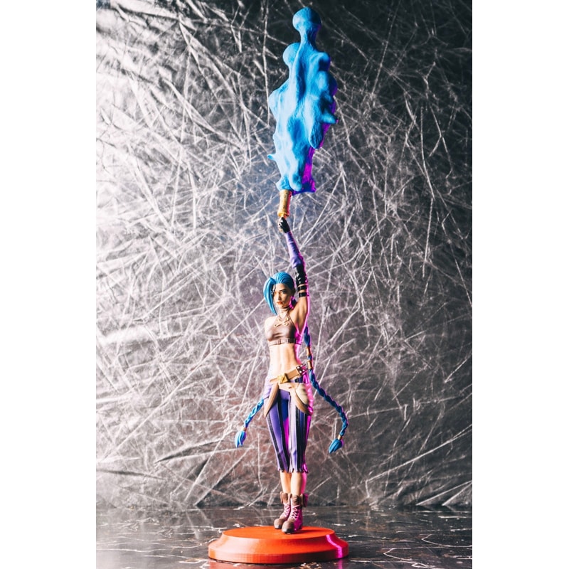 Jinx Powder League of Legends printed hand painted custom fi | Inspire ...