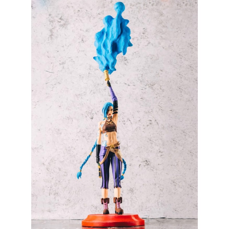 Jinx Powder League of Legends printed hand painted custom fi | Inspire ...