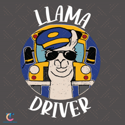 llama bus driver svg, back to school svg, funny llama svg, school bus svg, bus driver svg, llama driver svg, school