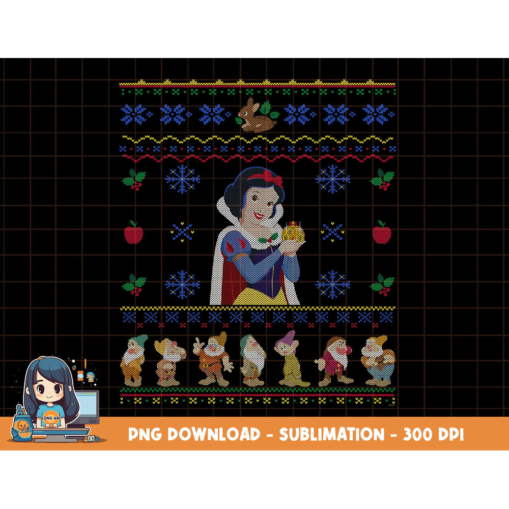 Disney Princess Snow White Christmas Sweater png, sublimation, digital print.jpg