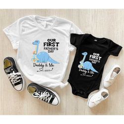 1st Fathers Day Gift, Dad and baby Shirt, Funny Dad and Baby Matching Shirt, New Dad Shirt, Daddy and Me Outfits, 2023 F