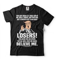 fantastic dad father's day gift shirt donald trump funny dad shirt mens tee shirt daddy shirt trump shirt