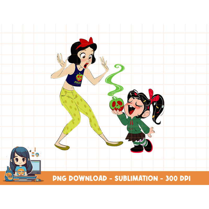 Disney Ralph Breaks the Internet Snow White T-Shirt png, sublimation, digital print.jpg