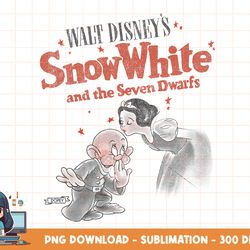 disney snow white & dopey distressed portrait png, sublimation, digital print