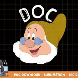 disney snow white & the seven dwarfs doc face png, sublimation, digital print