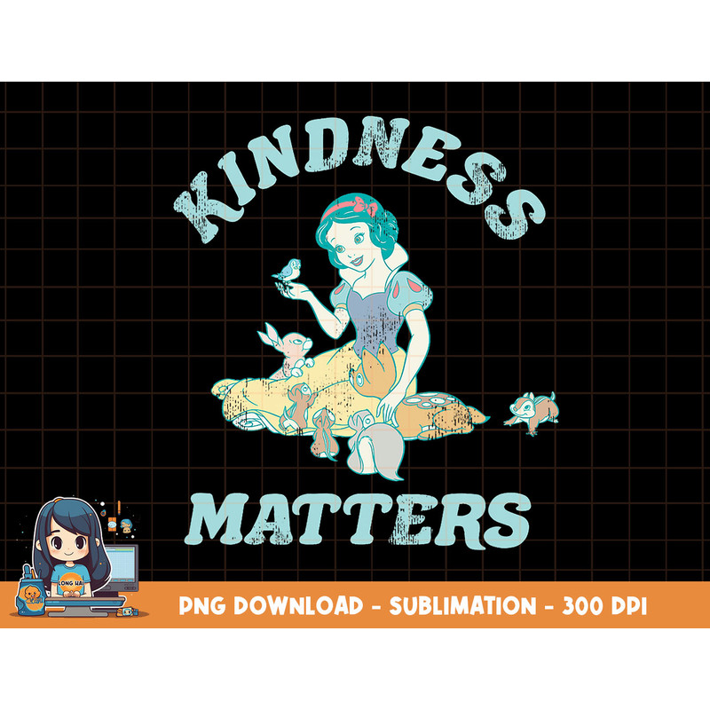 Disney Snow White & The Seven Dwarfs Kindness Matters png, sublimation, digital print.jpg