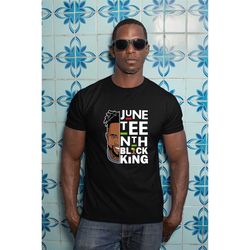 juneteenth black king t-shirt men, juneteenth gift for black, emancipation day shirt, black independence day gift, bd-28