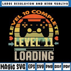 level 10 complete level 11 loading. png only. clipart, digital download, sublimation graphics