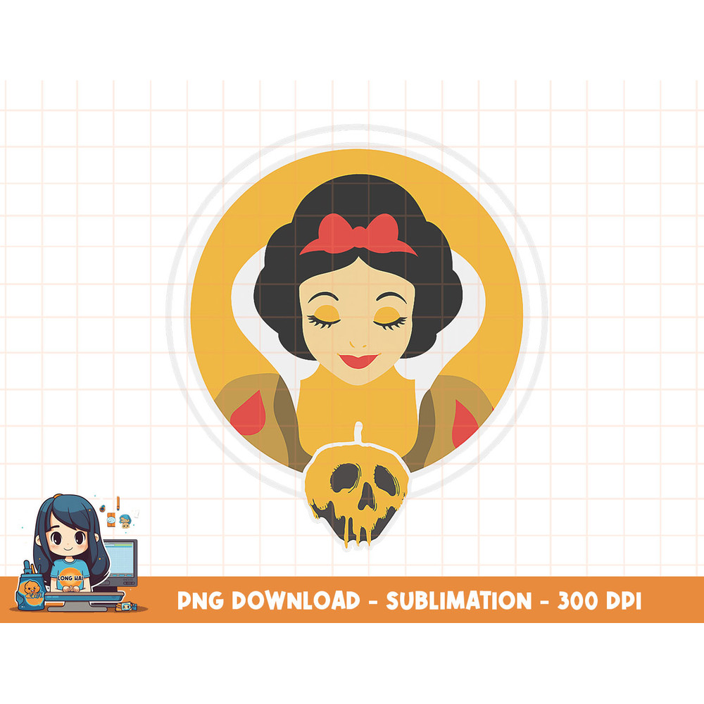 Disney Snow White and Poisoned Apple Halloween png, sublimation, digital print.jpg