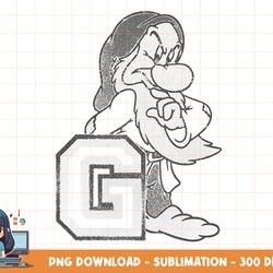 disney snow white and seven dwarfs grumpy png, sublimation, digital print