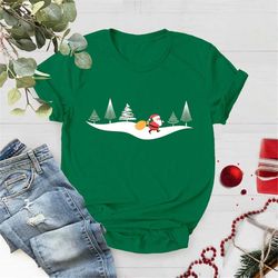 Green Shirt, Christmas Shirt, Funny Christmas Shirt, Christmas Gift Shirt, Our First Christmas, Christmas Gift For Her,