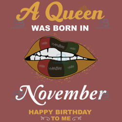 a queen was born in november svg, birthday svg, happy birthday to me svg, queen born in november, born in november svg,