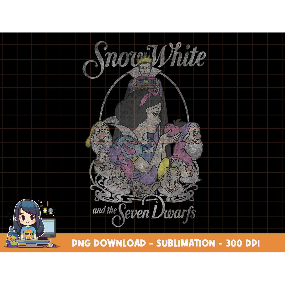 Disney Snow White and the Seven Dwarfs Classic Snow White png, sublimation, digital print.jpg