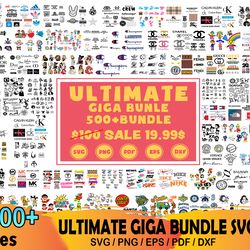 brand logo giga bundle svg, brand logo svg, disney svg