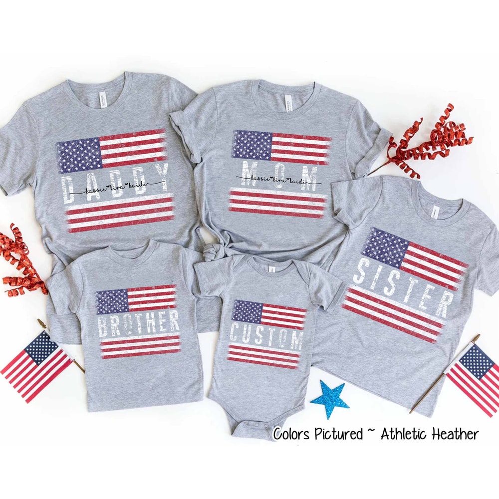 4th of July Family Shirts, Matching 4th of July Shirts, 4th of July Family Matching Tees, Patriotic Family Shirt, Independence Day Shirt - 1.jpg