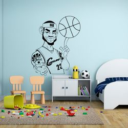 James LeBron Los Angeles Lakers NBA Sport Basketball Stars Car Sticker Wall Sticker Vinyl Decal Mural Art Decor