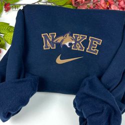 Nike Montana State Bobcats Embroidered Crewneck, NCAA Embroidered Sweater, Montana State Bobcats Hoodies, Unisex Shirts