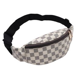 New Crossbody Check Print Waist Pouch/Bag/Purse For Travelling- Assorted Colors