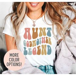 aunt godmother legend shirt for aunt, retro godmother gift for baptism, cute godmother gift from goddaughter, godmother