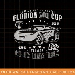 disney pixar cars 3 cruz ramirez florida 500 graphic t-shirt png, sublimate, digital print