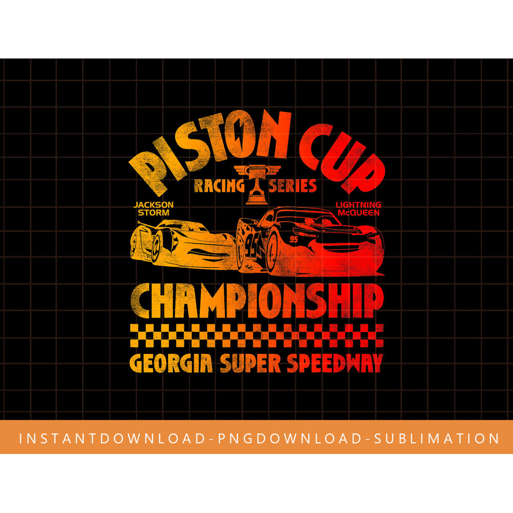 Disney Pixar Cars 3 Jackson Lightning Legend Graphic T-Shirt png, sublimate, digital print.jpg