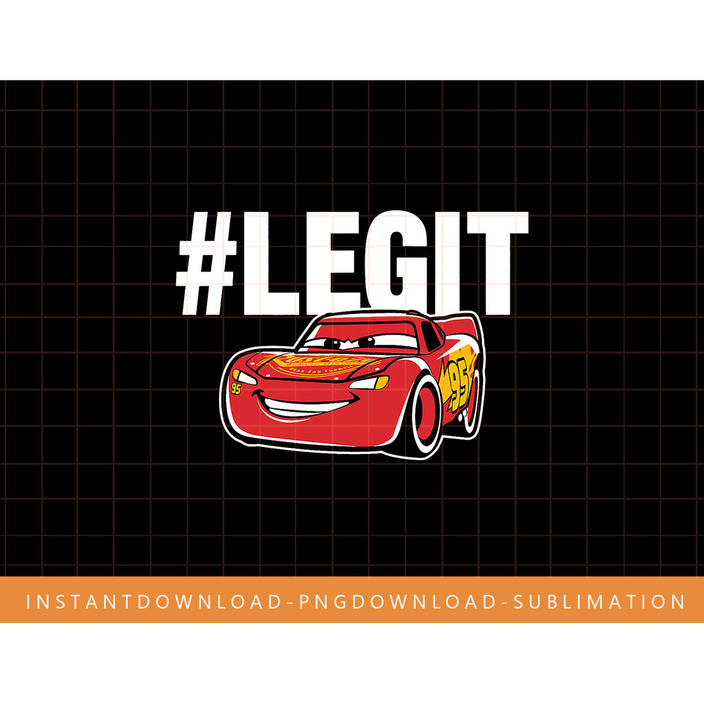 Disney Pixar Cars 3 Lightning McQueen LEGIT Graphic T-Shirt png, sublimate, digital print.jpg
