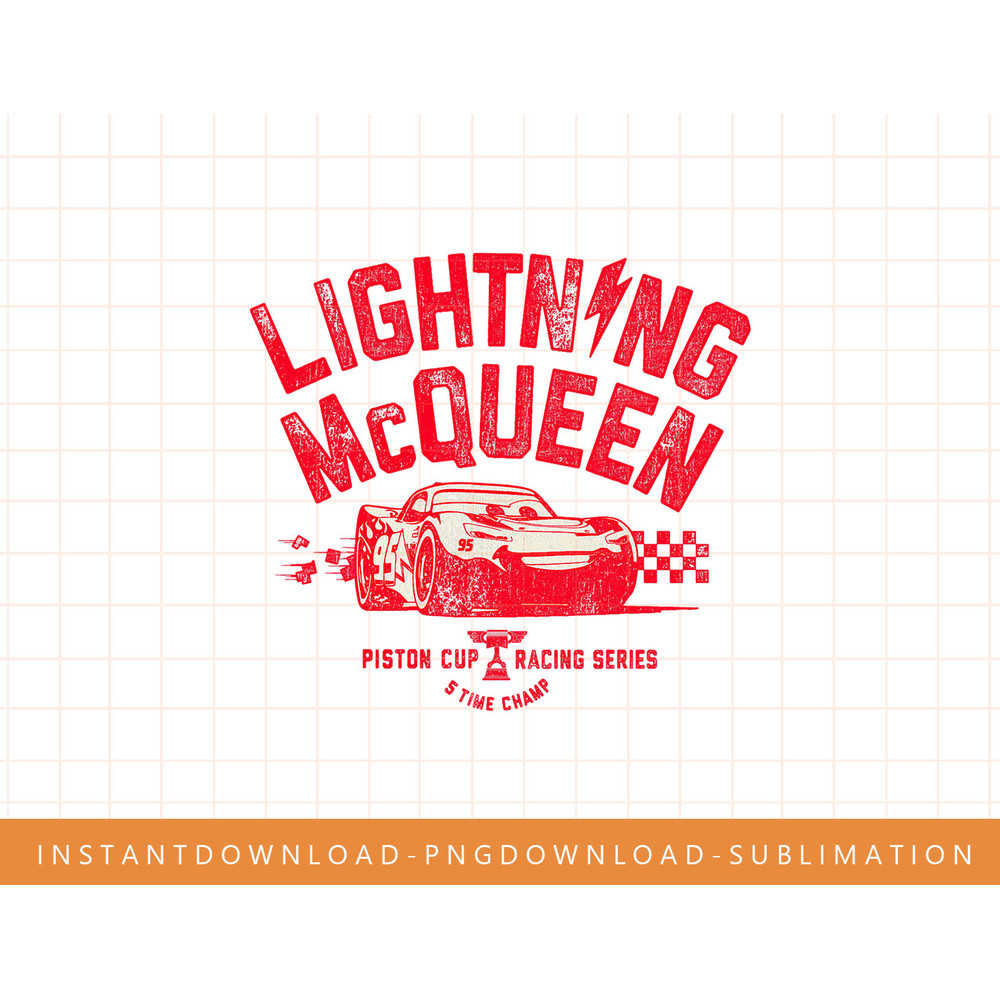 Disney Pixar Cars 3 Lightning McQueen Racing Graphic T-Shirt png, sublimate, digital print.jpg