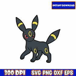 pokemon umbreon svg, pikachu svg , pikachu png , pokemon cricut vector bundle , pikachu diy , png image t-shirt cut file