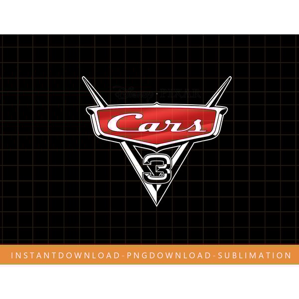 Disney Pixar Cars 3 Movie Title Logo Graphic T-Shirt png, su - Inspire ...