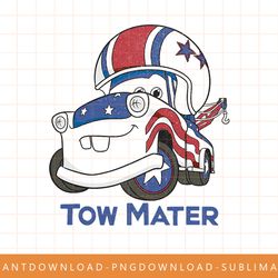 disney pixar cars 4th of july tow mater flag paint job png, sublimate, digital print