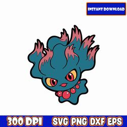 pokemon-misdreavus svg, pokemon svg bundle, layered svg files, cartoon svg, pokemon clipart, pikachu svg, pokemon font