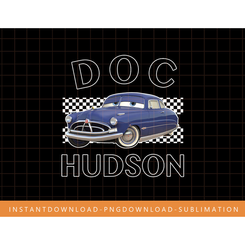 Disney Pixar Cars Doc Hudson Finish Graphic T-Shirt png, sublimate, digital print.jpg