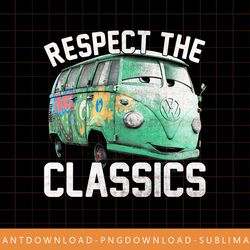 disney pixar cars fillmore respect classics graphic t-shirt png, sublimate, digital print