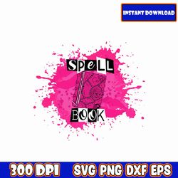spell book svg, halloween png, sublimation, digital download, movie, character, horror, mean girls, scary, halloween